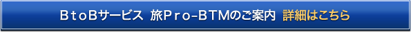 BtoBサービス&nbsp;旅Pro-BTMのご案内&nbsp;詳細はこちら